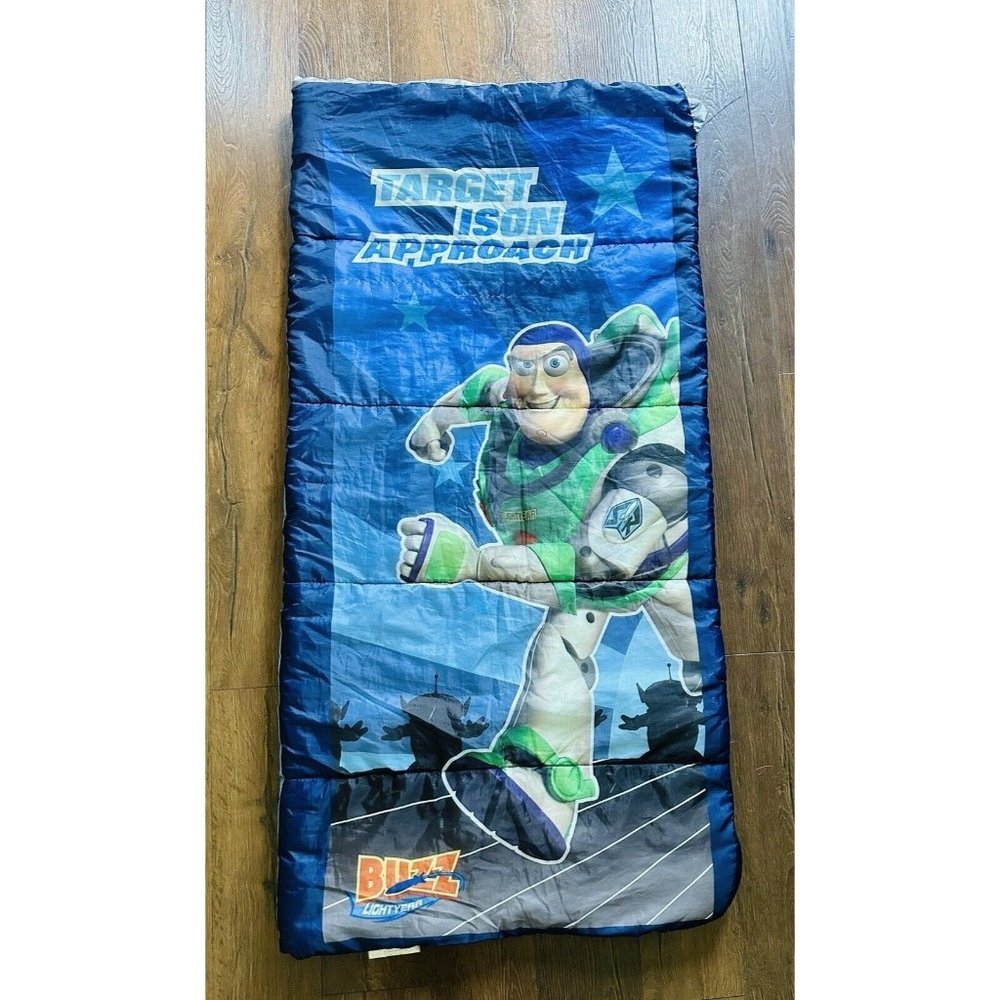 Toy Story 3 Buzz Lightyear Child Size Blue Sleeping Bag Target Is On Approach